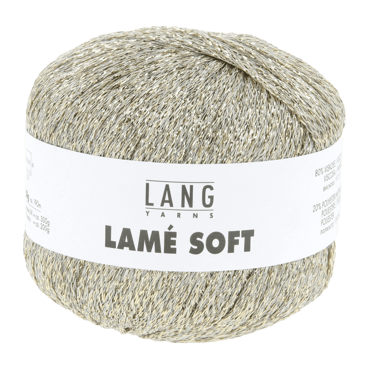 Lang Yarns Luxury Yarns Off-White / Gold LANGYARNS | Lamé Soft | Sock / Baby | 56