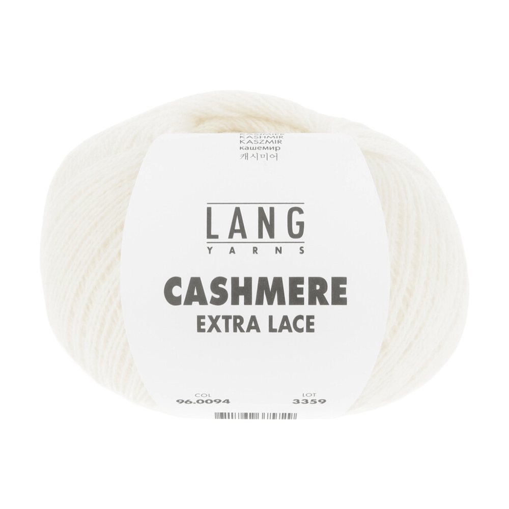 Lang Yarns Luxury Yarns Off - White LANG YARNS | Cashmere Extra Lace | Sock / Baby | 96