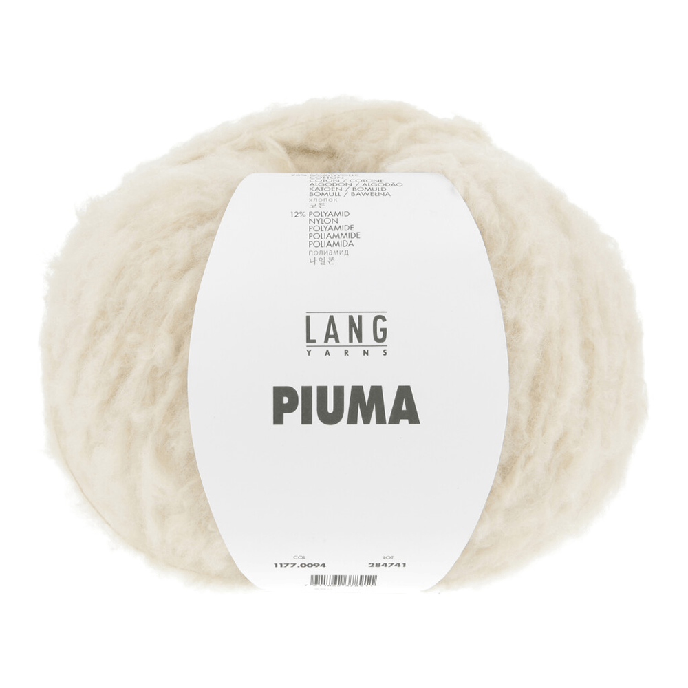 Lang Yarns Luxury Yarns Off-White LANG YARNS | Piuma | Aran / Worsted | 1177