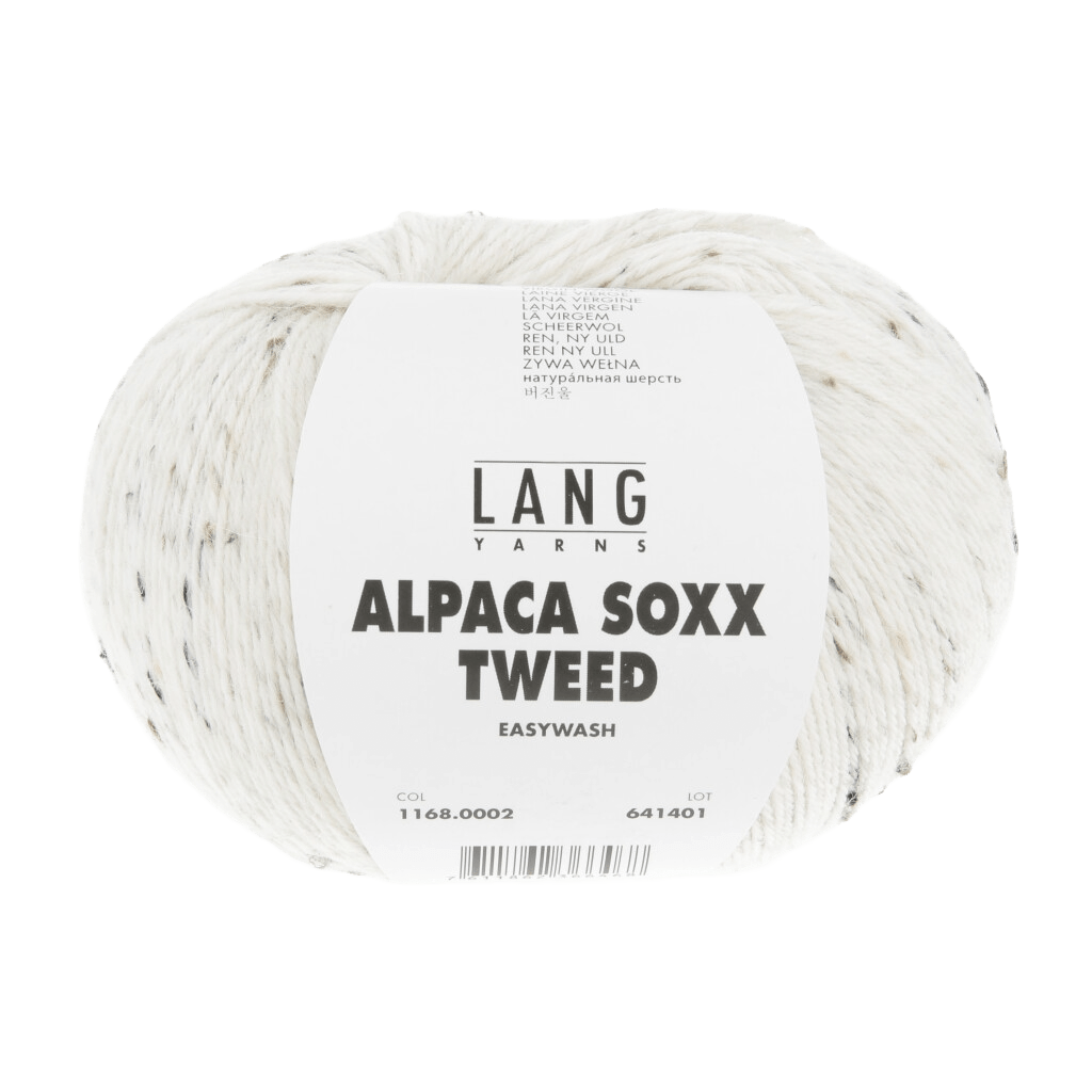 Lang Yarns Luxury Yarns Off-White LANGYARNS | Sock Yarn | ALPACA SOXX TWEED | 1168