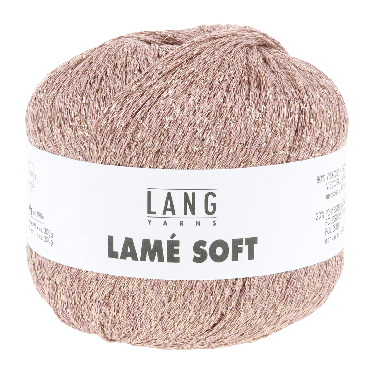 Lang Yarns Luxury Yarns Old Rose Pink LANGYARNS | Lamé Soft | Sock / Baby | 56