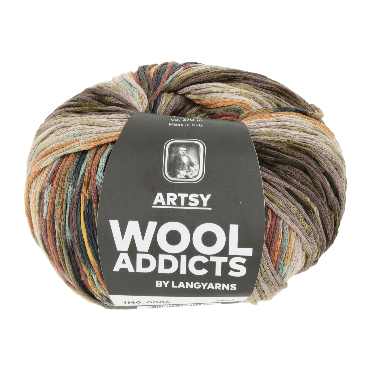 Lang Yarns Luxury Yarns Olive / Beige / Blue LANGYARNS | WOOL ADDICTS | Artsy | Worsted | 1140