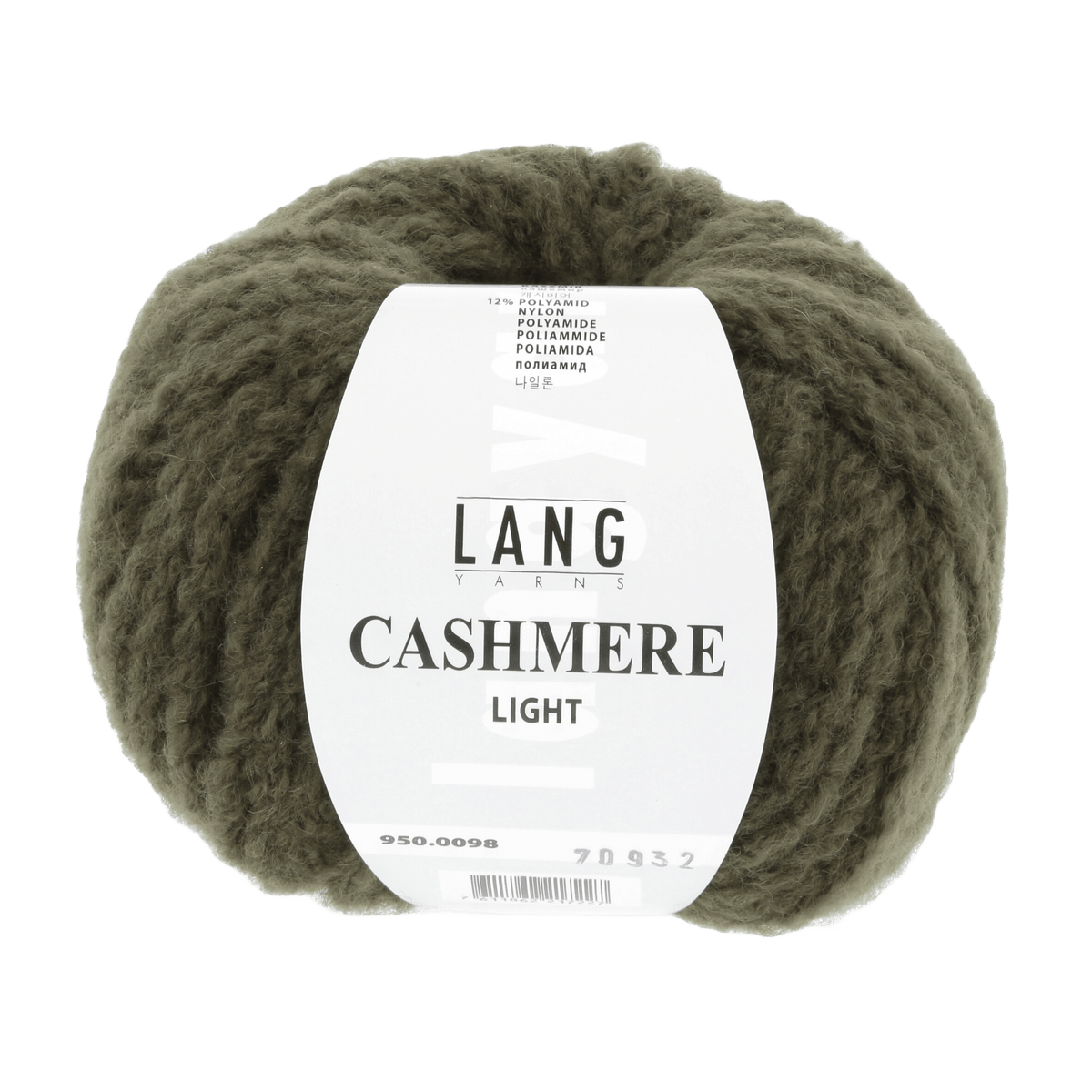 Lang Yarns Luxury Yarns Olive LANGYARNS | Cashmere Light | Worsted | 950