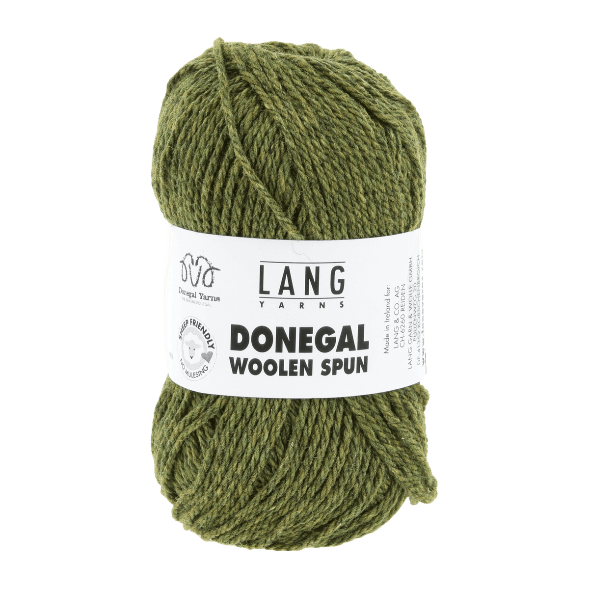 Lang Yarns Luxury Yarns Olive LANGYARNS | Donegal Woolen Spun | Worsted / Aran | 1172