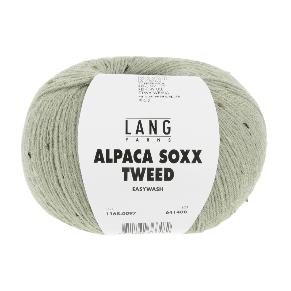 Lang Yarns Luxury Yarns Olive LANGYARNS | Sock Yarn | ALPACA SOXX TWEED | 1168