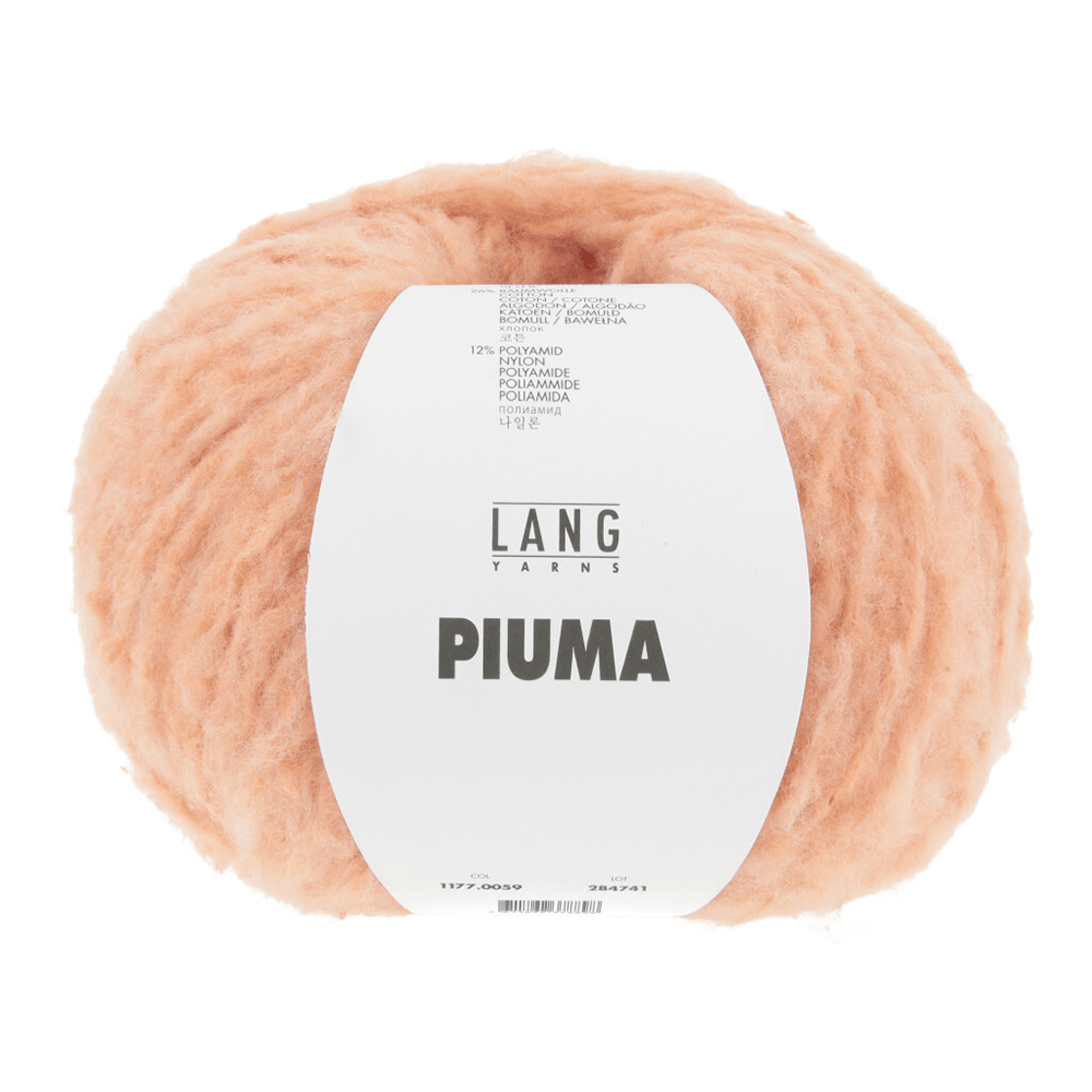 Lang Yarns Luxury Yarns Orange LANG YARNS | Piuma | Aran / Worsted | 1177