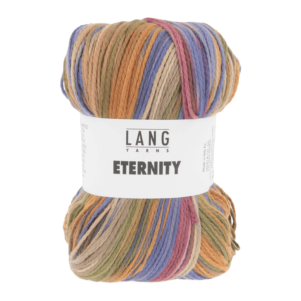 Lang Yarns Luxury Yarns Orange / Olive / Periwinkle / Rust LANG YARNS | Eternity | Aran / Worsted | 1174