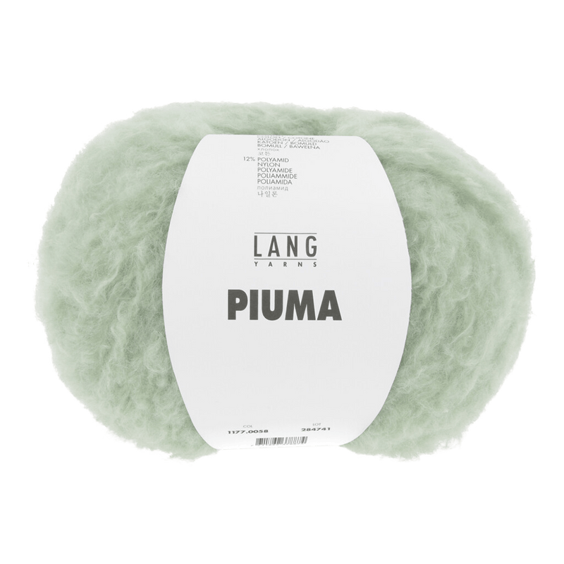 Lang Yarns Luxury Yarns Pistachio LANG YARNS | Piuma | Aran / Worsted | 1177