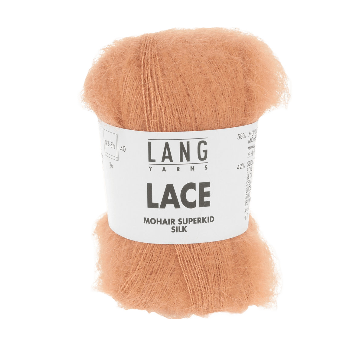 Lang Yarns Luxury Yarns Pumpkin LANGYARNS | Mohair Lace | Sport | 992