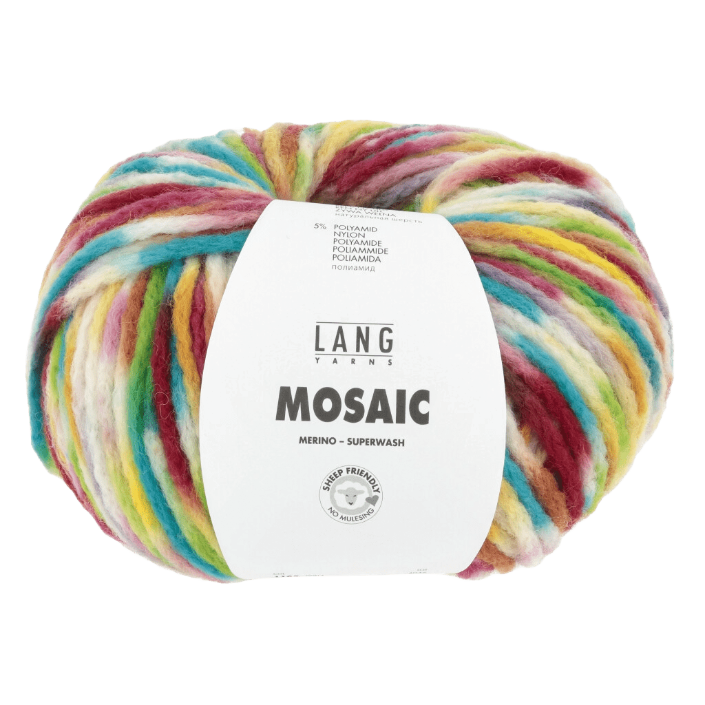 Lang Yarns Luxury Yarns Red / Turquoise / Yellow / Green LANGYARNS | Mosaic | Super Chunky | 1165