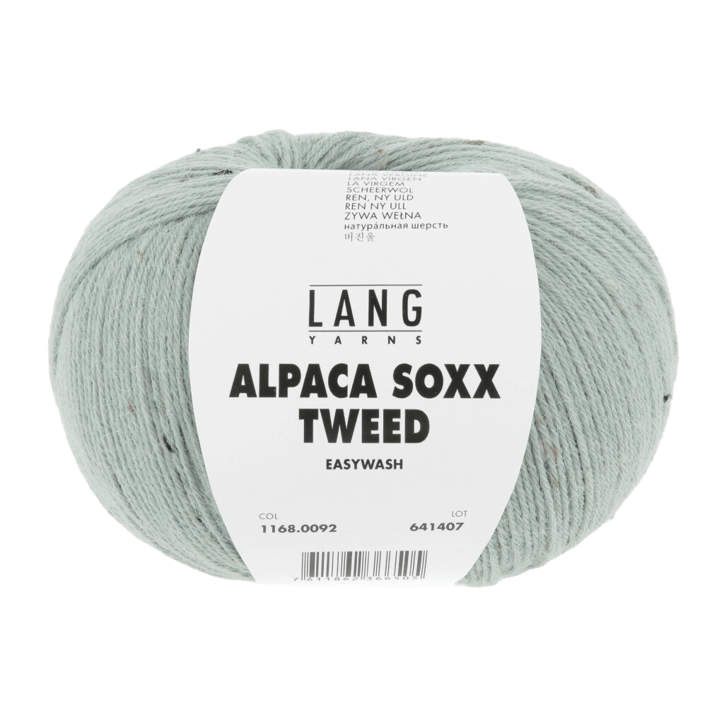 Lang Yarns Luxury Yarns Sage LANGYARNS | Sock Yarn | ALPACA SOXX TWEED | 1168