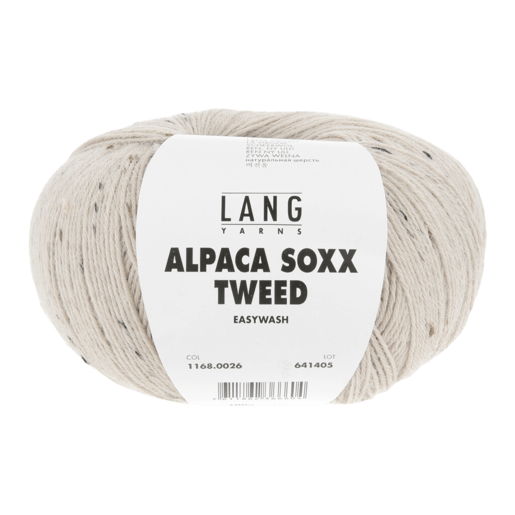 Lang Yarns Luxury Yarns Sand LANGYARNS | Sock Yarn | ALPACA SOXX TWEED | 1168
