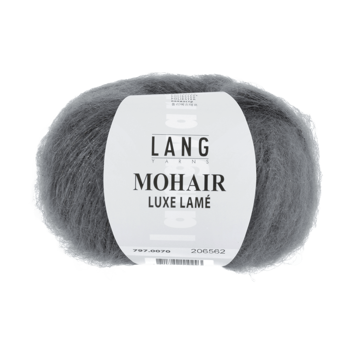 Lang Yarns Luxury Yarns Silver - Anthracite LANGYARNS | Mohair Luxe Lamé | DK | 797