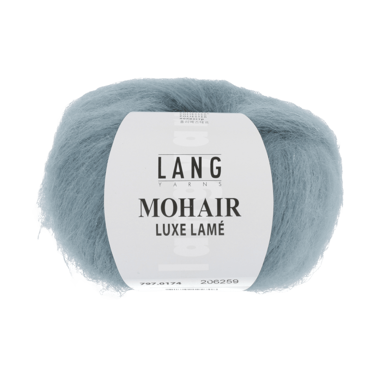 Lang Yarns Luxury Yarns Silver - Aqua LANGYARNS | Mohair Luxe Lamé | DK | 797