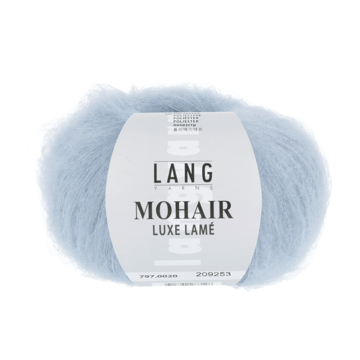Lang Yarns Luxury Yarns Silver - Azure LANGYARNS | Mohair Luxe Lamé | DK | 797