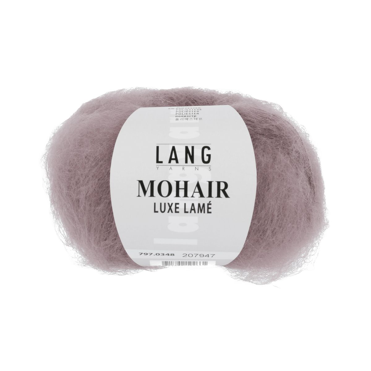 Lang Yarns Luxury Yarns Silver - Dusky Pink LANGYARNS | Mohair Luxe Lamé | DK | 797