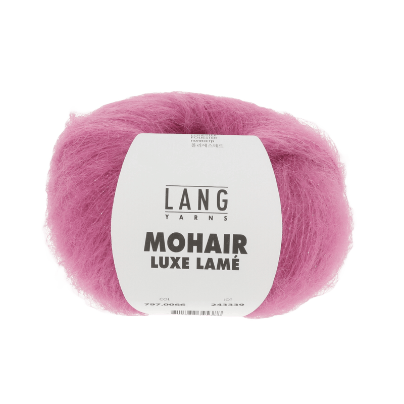 Lang Yarns Luxury Yarns Silver - Pink LANGYARNS | Mohair Luxe Lamé | DK | 797