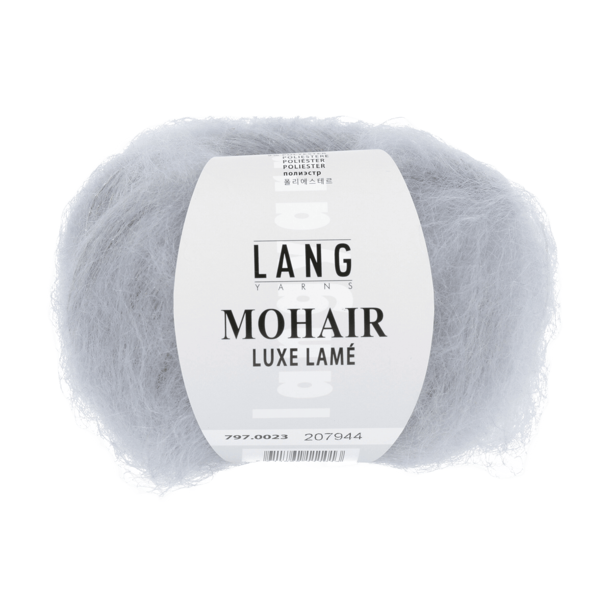 Lang Yarns Luxury Yarns Silver - Silver LANGYARNS | Mohair Luxe Lamé | DK | 797