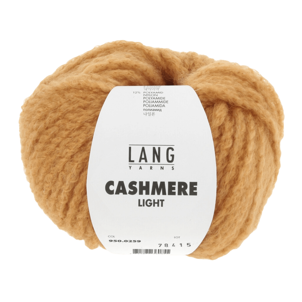 Lang Yarns Luxury Yarns Tangerine LANGYARNS | Cashmere Light | Worsted / Aran | 950