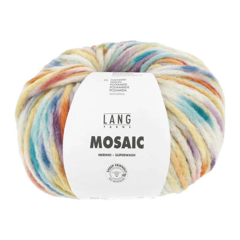 Lang Yarns Luxury Yarns Turquoise / Beer / Orange / Green LANGYARNS | Mosaic | Super Chunky | 1165