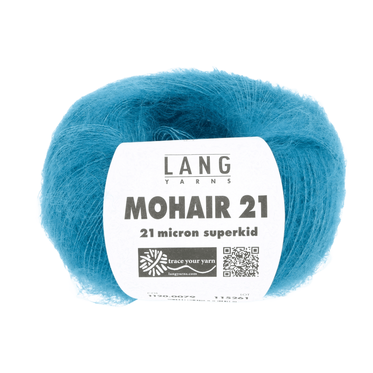 Lang Yarns Luxury Yarns Turquoise LANGYARNS | Mohair 21 | Sock / Baby | 1120