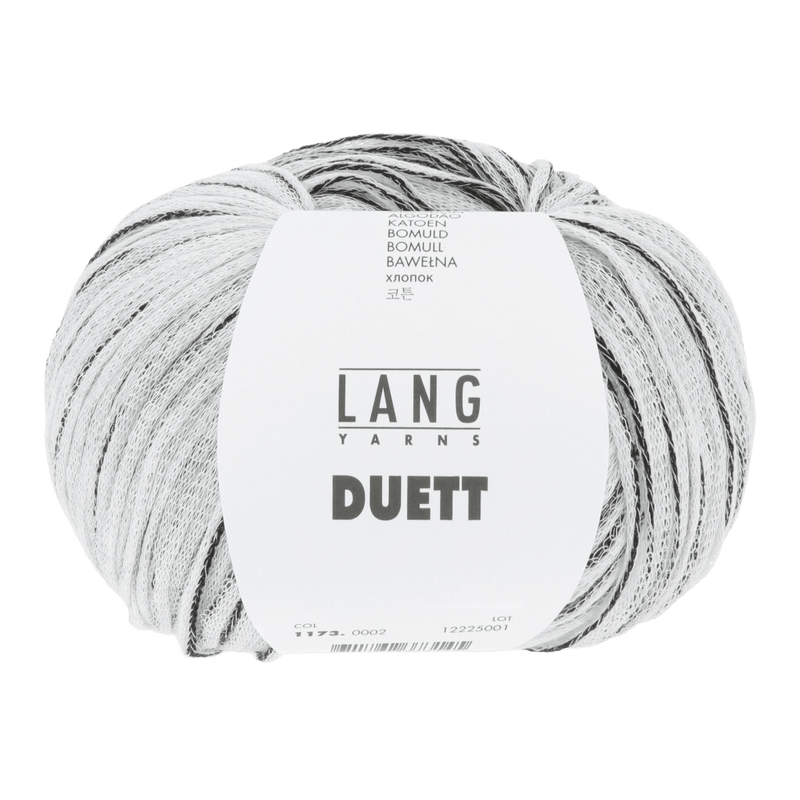 Lang Yarns Luxury Yarns White / Black LANG YARNS | Duet | DK | 1173