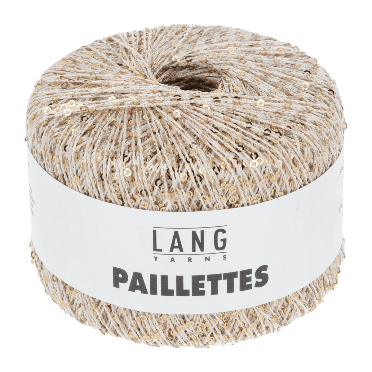 Lang Yarns Luxury Yarns White / Gold LANGYARNS | Paillettes | Sequins | 39