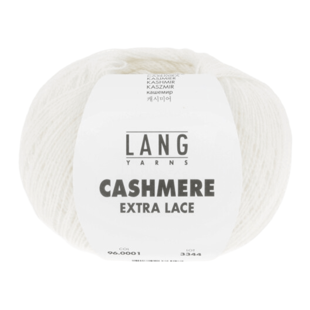 Lang Yarns Luxury Yarns White LANG YARNS | Cashmere Extra Lace | Sock / Baby | 96
