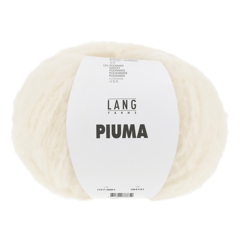 Lang Yarns Luxury Yarns White LANG YARNS | Piuma | Aran / Worsted | 1177