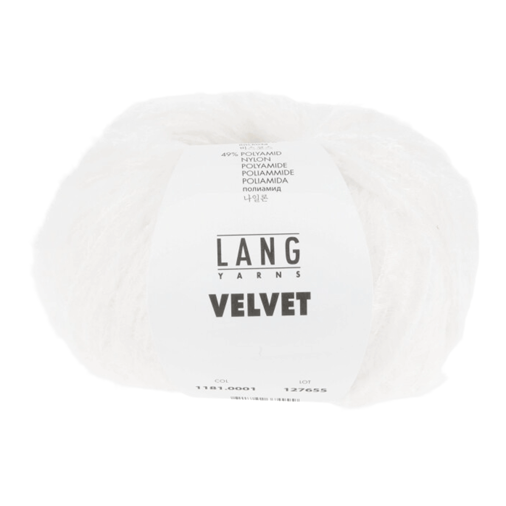 Lang Yarns Luxury Yarns White LANG YARNS | Velvet | DK | 1181
