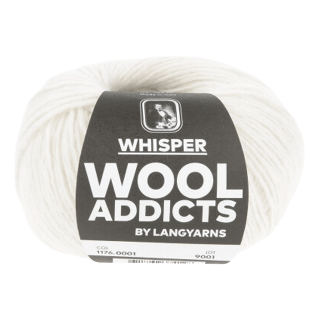 Lang Yarns Luxury Yarns White LANG YARNS | WOOL ADDICTS | Whisper | Aran / Worsted | 1176