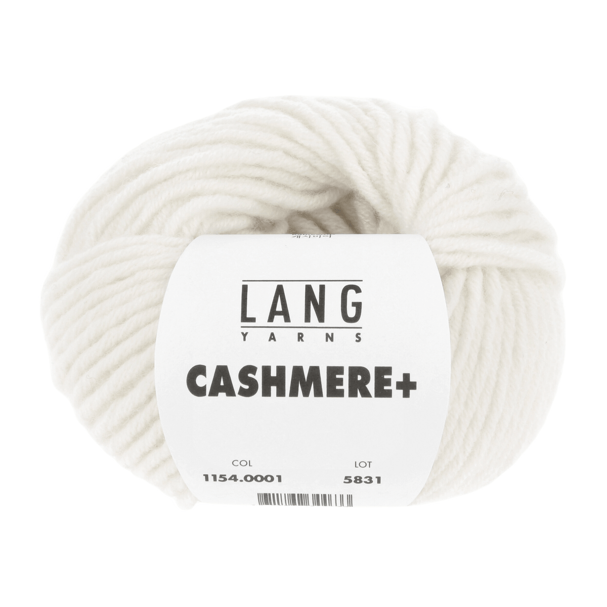 Lang Yarns Luxury Yarns White LANGYARNS | Cashmere + | Worsted | 1154