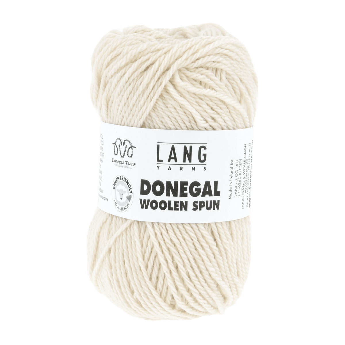 Lang Yarns Luxury Yarns White LANGYARNS | Donegal Woolen Spun | Worsted / Aran | 1172