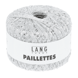 Lang Yarns Luxury Yarns White / Silver LANGYARNS | Paillettes | Sequins | 39