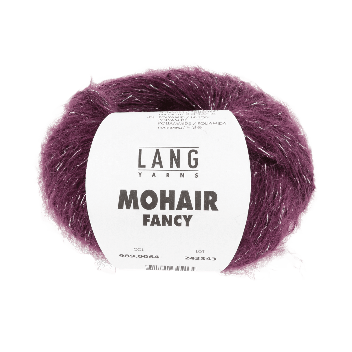 Lang Yarns Luxury Yarns Wine LANGYARNS | Mohair Fancy | DK | 989