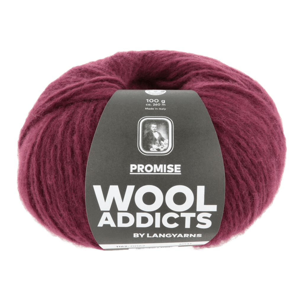 Lang Yarns Luxury Yarns Wine LANGYARNS | WOOLADDICTS | Promise | Chunky | 1162