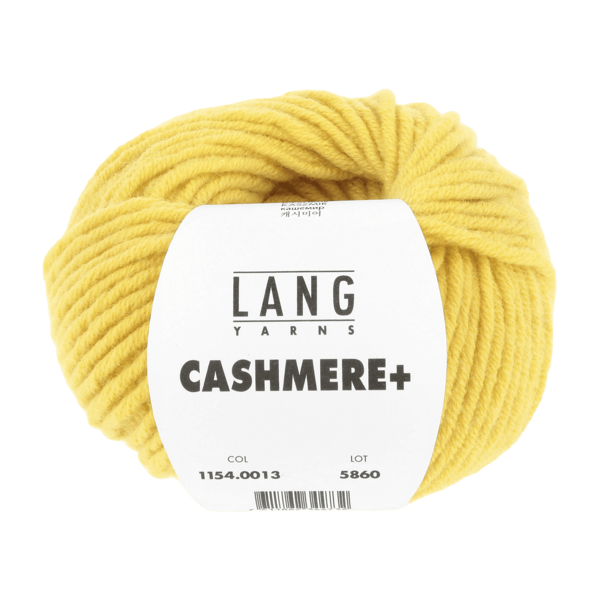 Lang Yarns Luxury Yarns Yellow LANGYARNS | Cashmere + | Worsted | 1154