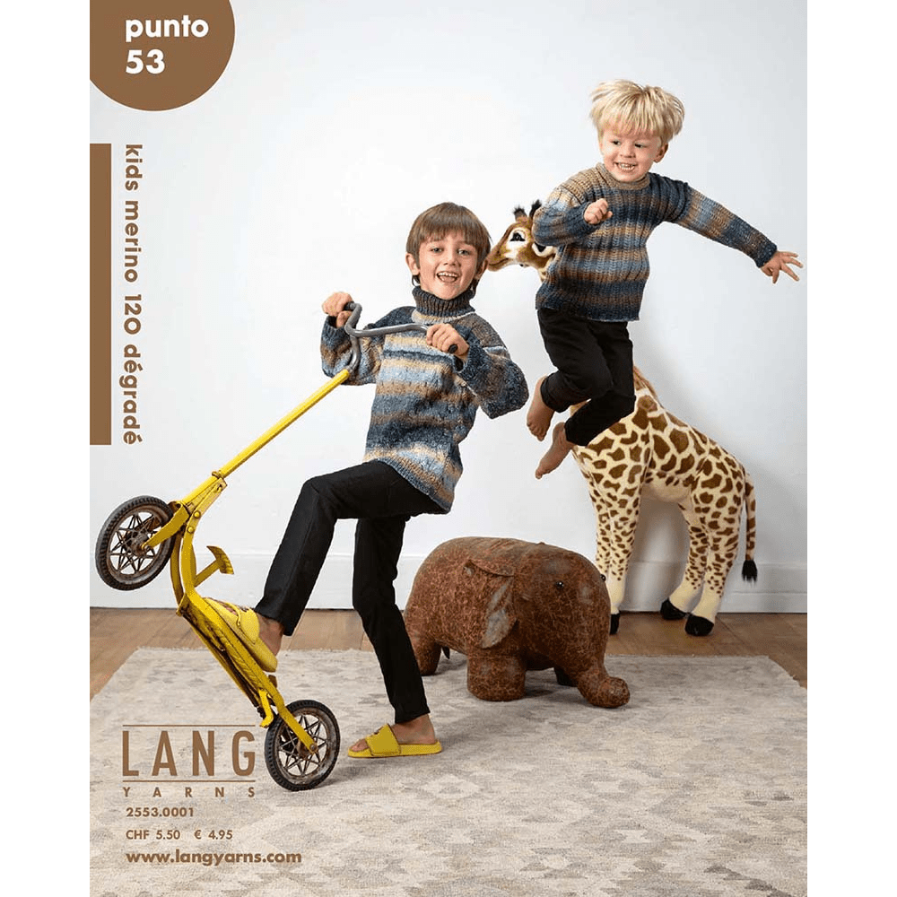 Lang Yarns Print Books LANGYARNS | Punto Magazine 53 | Kinder Merino 120 Dégradé | 2553