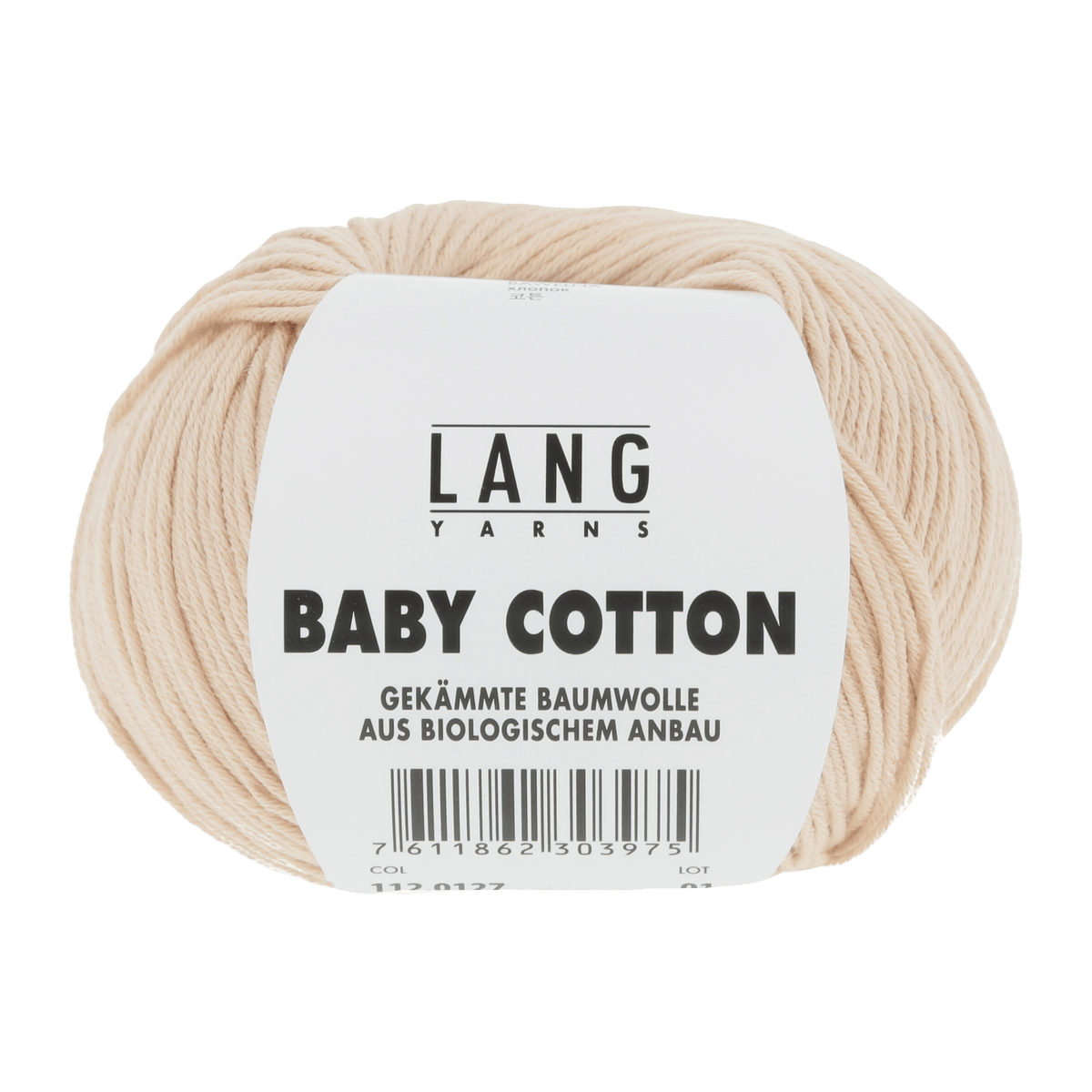 Lang Yarns Sock Yarn Apricot LANGYARNS | Baby Yarn | Baby Cotton | 4-Ply | 112