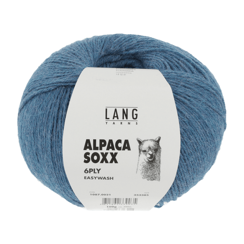 Lang Yarns Sock Yarn Azure Mélange LANGYARNS | Sock Yarn | Alpaca Soxx | 6-Ply | 1087