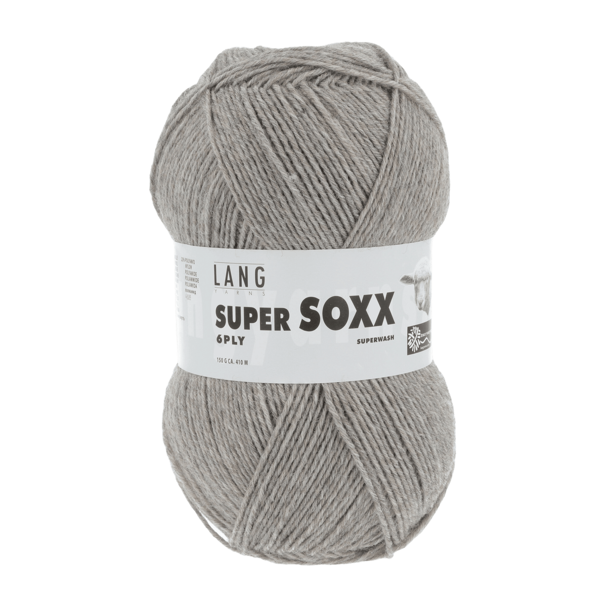 Lang Yarns Sock Yarn Beige Mélange LANGYARNS | Sock Yarn | SUPER SOXX | 6-Ply | 907