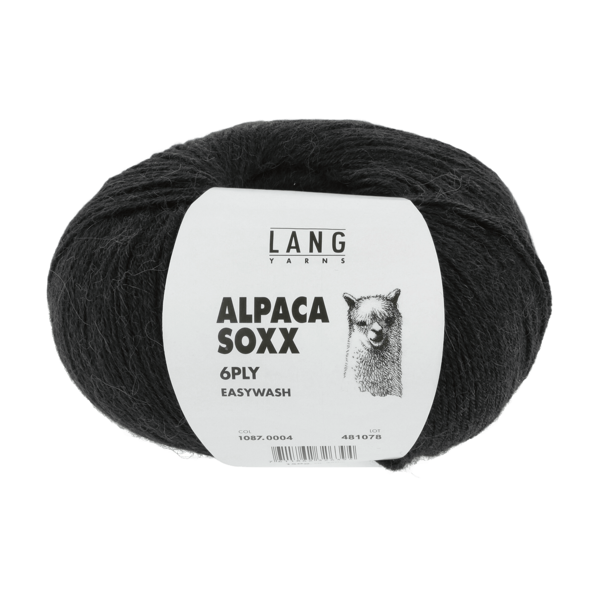 Lang Yarns Sock Yarn Black LANGYARNS | Sock Yarn | Alpaca Soxx | 6-Ply | 1087