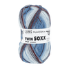 Lang Yarns Sock Yarn Blue / Brown / Burgundy LANG YARNS | Sock Yarn | TWIN SOXX | 4-PLY | 909
