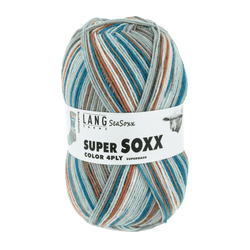 Lang Yarns Sock Yarn Blue / Brown - North Atlantic LANGYARNS | Sock Yarn | SUPER SOXX COLOUR | 4-Ply | 901