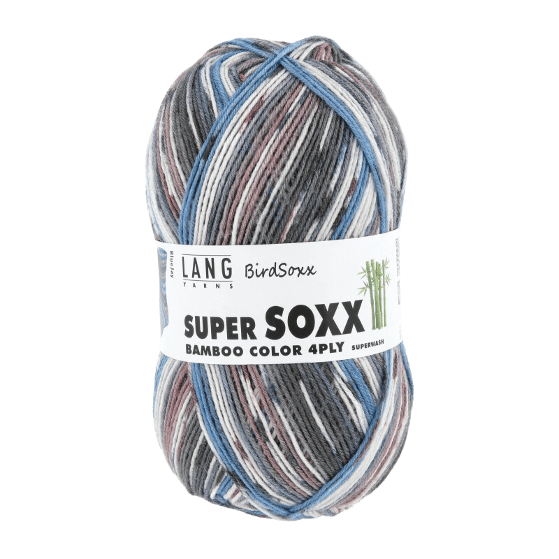 Lang Yarns Sock Yarn Blue Jay LANGYARNS | Sock Yarn | SUPER SOXX BAMBOO COLOUR | 4-Ply | 641