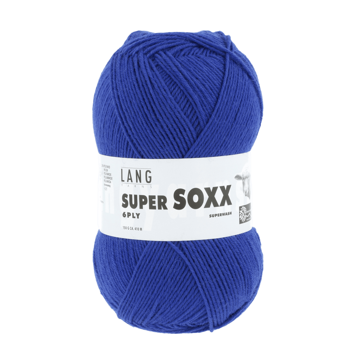 Lang Yarns Sock Yarn Blue LANGYARNS | Sock Yarn | SUPER SOXX | 6-Ply | 907