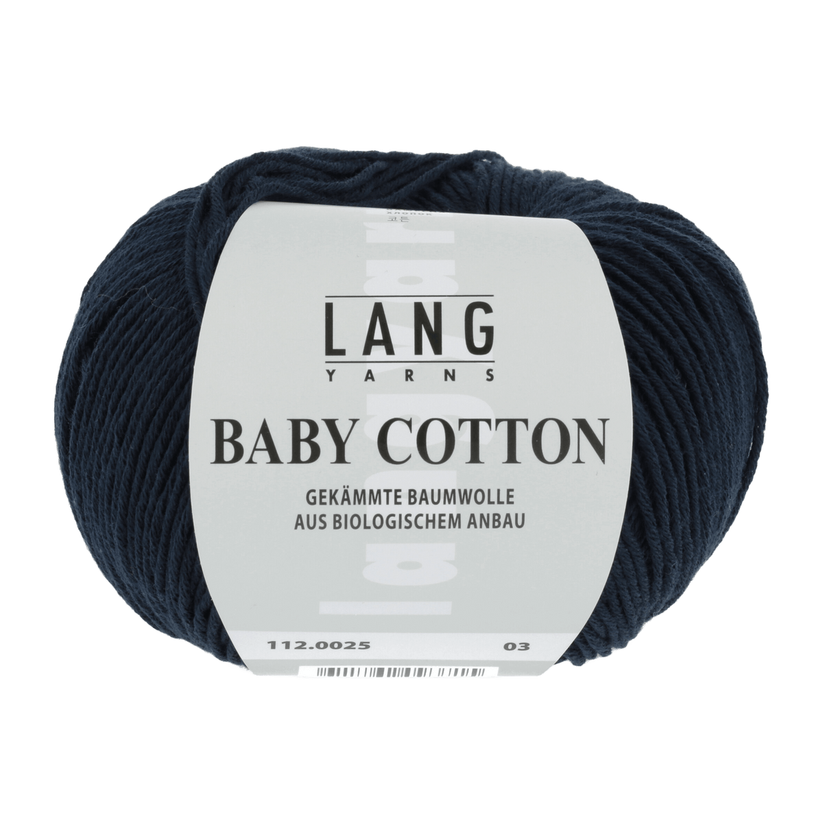 Lang Yarns Sock Yarn Blue Marine LANGYARNS | Baby Yarn | Baby Cotton | 4-Ply | 112