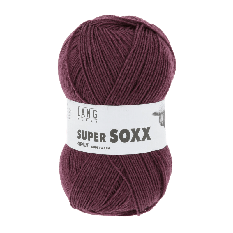 Lang Yarns Sock Yarn Bordeaux LANGYARNS | Sock Yarn | SUPER SOXX | 4-Ply | 642