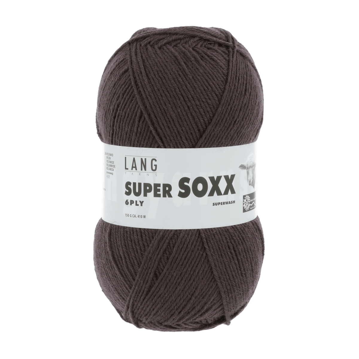 Lang Yarns Sock Yarn Brown LANGYARNS | Sock Yarn | SUPER SOXX | 6-Ply | 907