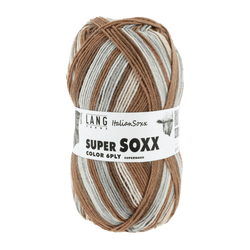 Lang Yarns Sock Yarn Brown LANGYARNS | Sock Yarn | SUPER SOXX COLOUR | 6-Ply | 910